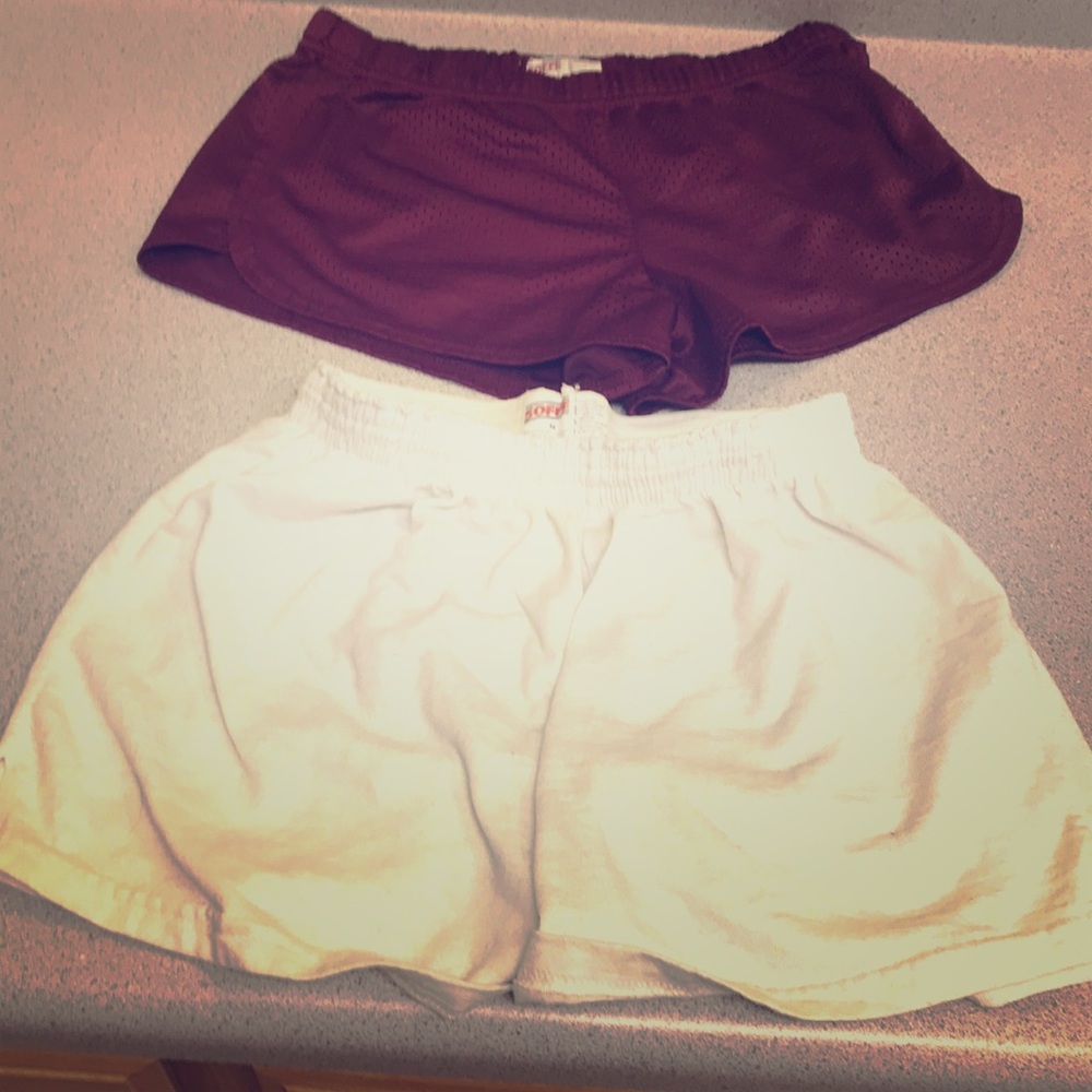Lot of two soffe shorts.